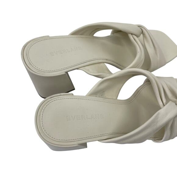 Everlane The Day Twist Heel in White Size 9.5 Summer - Picture 12 of 13